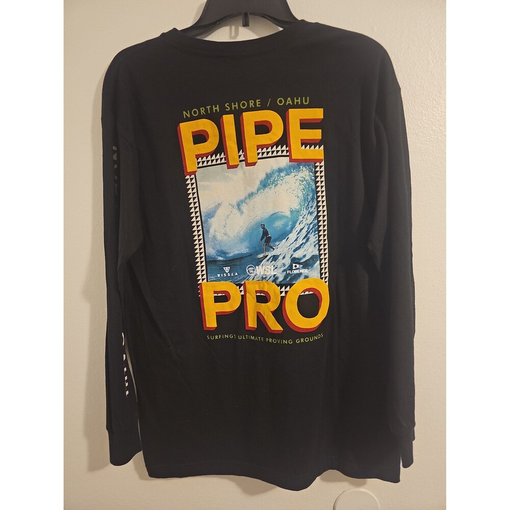 2024 Pipe Pro North Shore Oahu VISSLA LS Surf Shirt Sz Mens Medium Hawaii WSL
